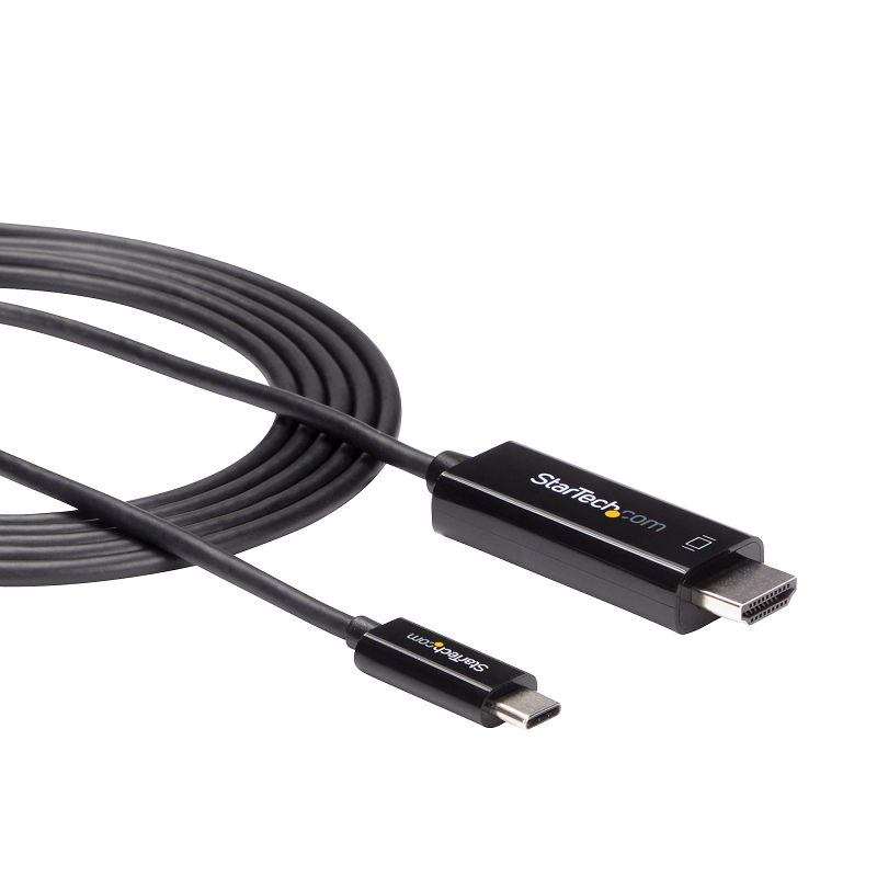 StarTech CDP2HD2MBNL 6ft (2m) USB C to HDMI Cable - 4K 60Hz - Black